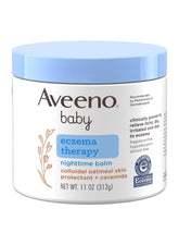 Aveeno Baby eczema therapy night balm for soothing itchy, dry skin with colloidal oatmeal and ceramide